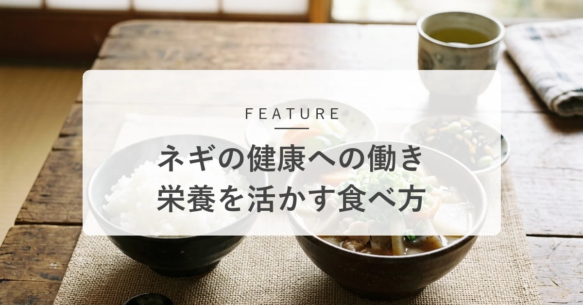 ネギの栄養と働きとは?季節の変わり目の体調管理を支える効果的な食べ方